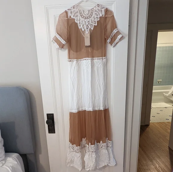 NWT For Love & Lemons Carmine Maxi Dress - Picture 4 of 5